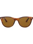 Ray-ban Wayfarer Ii Round. Frame Sunglasses - Brown
