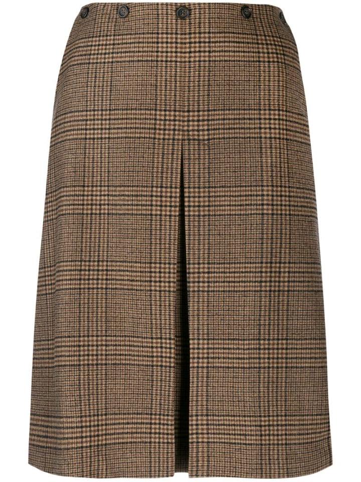 Aspesi Front Slit Skirt - Brown