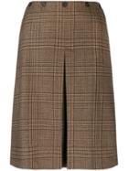 Aspesi Front Slit Skirt - Brown