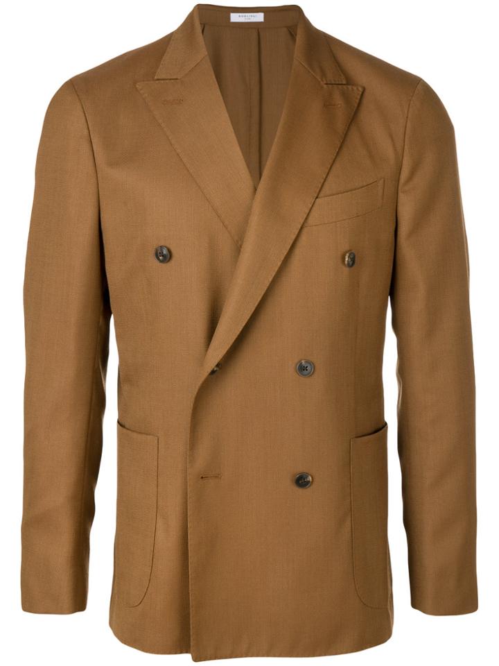 Boglioli Classic Double-breasted Blazer - Brown