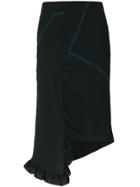 Marni Ruffled Asymmetric Skirt - Black