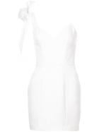Fleur Du Mal One Shoulder Mini Dress - White