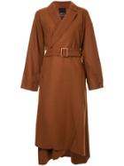 Aula Belted Coat - Brown