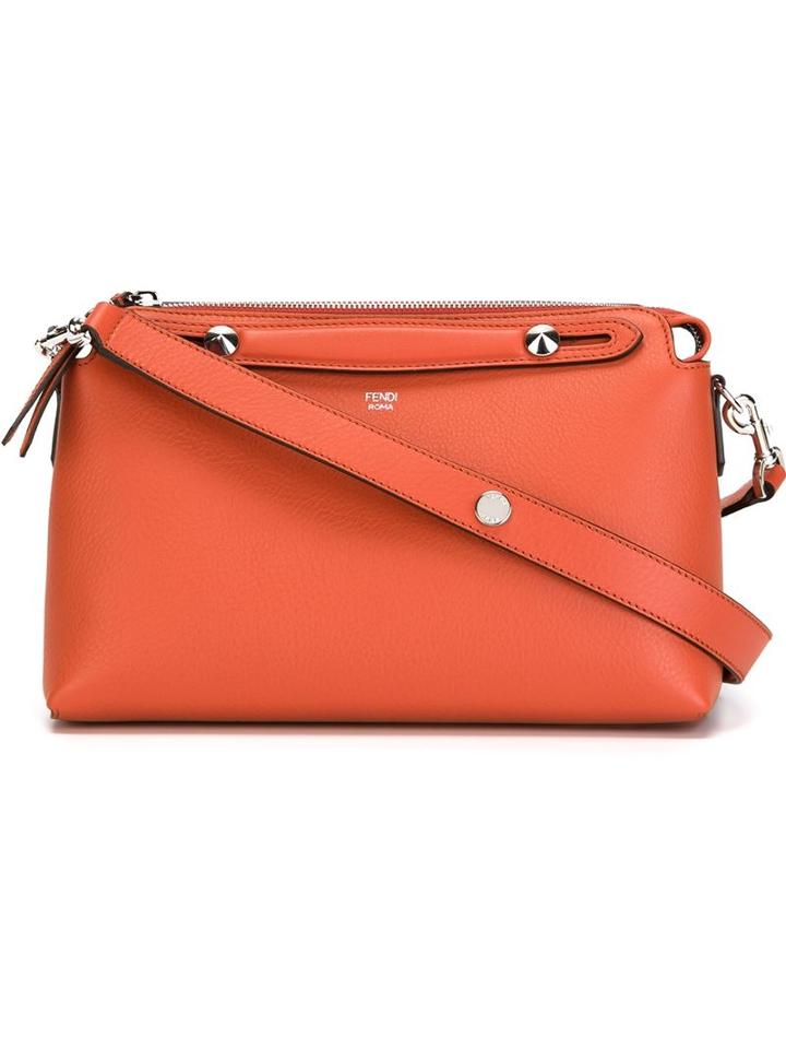 Fendi - Small 'by The Way' Tote - Women - Leather - One Size, Yellow/orange, Leather