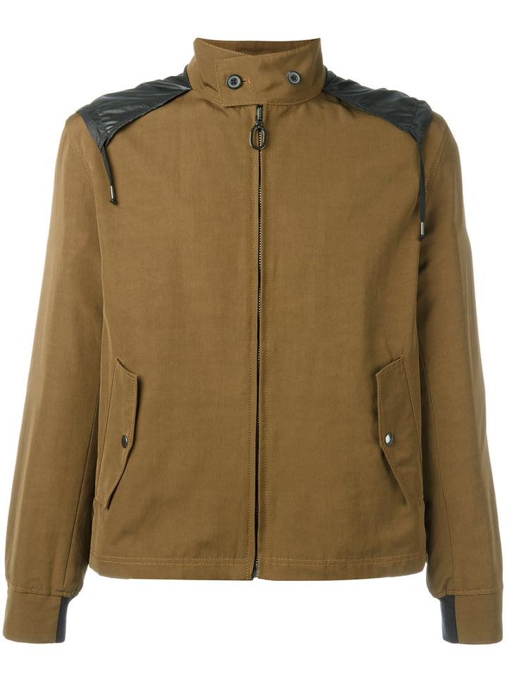 Lanvin Zipped Jacket, Men's, Size: 46, Brown, Cotton/rayon/polyamide/cotton