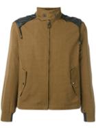 Lanvin Zipped Jacket, Men's, Size: 46, Brown, Cotton/rayon/polyamide/cotton