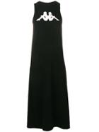 Kappa Logo Sleeveless Shift Dress - Black