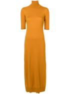 Mm6 Maison Margiela Short-sleeve Sweater Dress - Yellow
