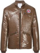 Ports V Band Collar Jacket - Brown