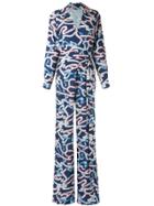 Olympiah Printed Jumpsuit - Blue