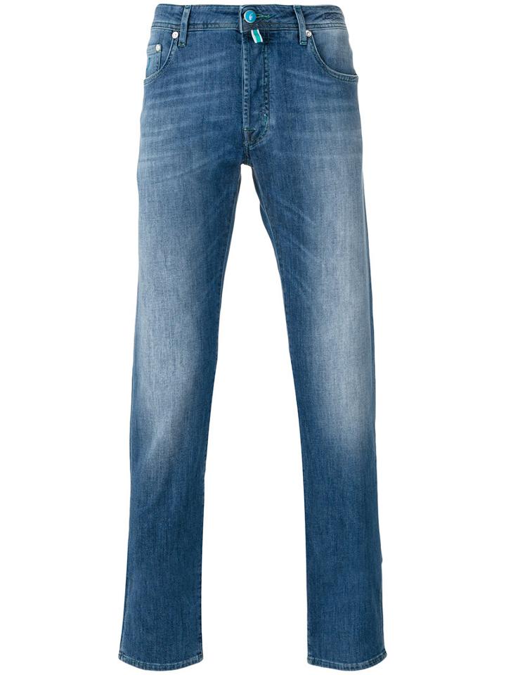 Jacob Cohen Slim-fit Jeans, Men's, Size: 37, Blue, Cotton/elastodiene/spandex/elastane