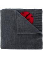 Dolce & Gabbana Kids - Ladybug Knitted Scarf - Kids - Rabbit Fur/polyester/virgin Wool - One Size, Grey