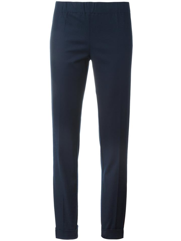 P.a.r.o.s.h. - Candela Trousers - Women - Cotton/spandex/elastane - L, Blue, Cotton/spandex/elastane