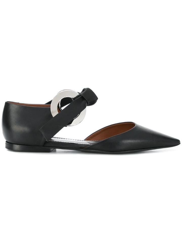 Proenza Schouler Grommet D'orsay Flats - Black