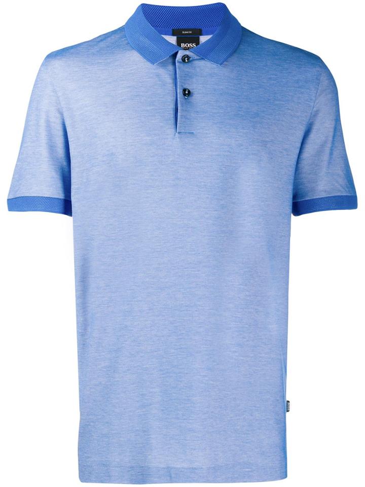 Boss Hugo Boss Mesh Details Polo Shirt - Blue