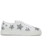 Miu Miu Glitter Stars Sneakers - White