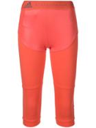 Adidas By Stella Mccartney Cropped Performance Leggings - Orange
