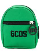 Gcds Logo Embroidered Mini Backpack Wallet - Green