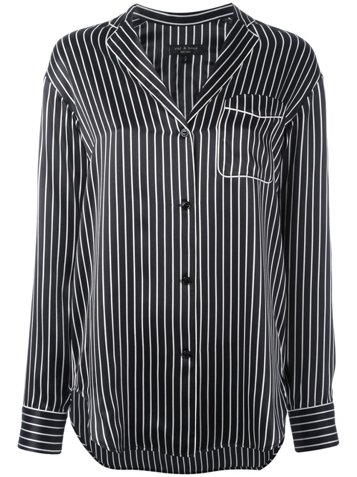 Rag & Bone Striped Shirt - Black