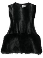 Comme Des Garçons Noir Kei Ninomiya Peplum Sleeveless Top - Black
