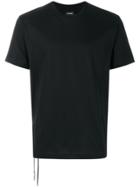 Les Hommes Drawstring Detail T-shirt - Black