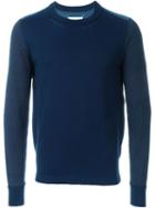 Maison Margiela Colour Block Jumper, Men's, Size: Xl, Blue, Cotton