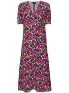 A.p.c. Floral Print Midi Dress - Multicolour