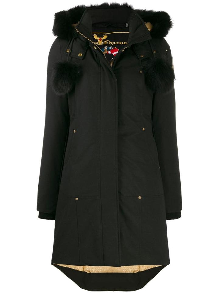 Moose Knuckles Pompom Parka - Black