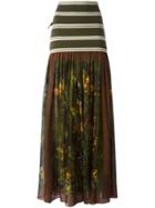 Jean Paul Gaultier Vintage Printed Ruffle Skirt - Multicolour