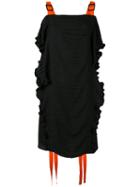 Marco De Vincenzo - Ruched Dress - Women - Polyester - 38, Black, Polyester