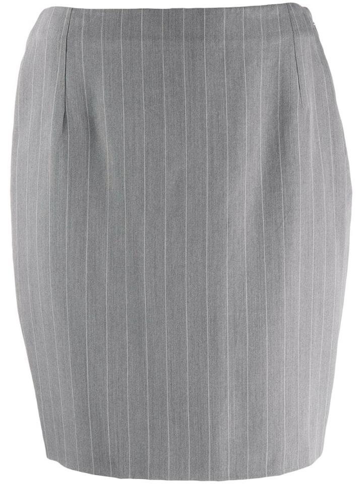 Versace Pre-owned '1990s Straight-fit Skirt - Grey