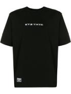 Ktz Embroidered Logo Lined T-shirt - Black