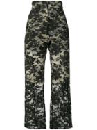 Ports 1961 Textured Lace Trousers - Black