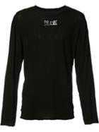 Rta 'warning' Back Print T-shirt, Men's, Size: Large, Black, Cotton
