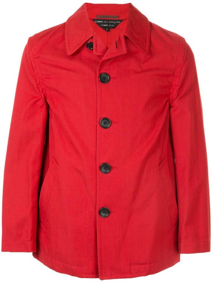 Comme Des Garçons Pre-owned Button Front Jacket - Red