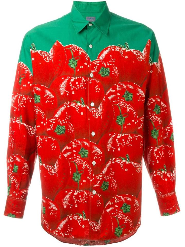 Kenzo Vintage Tomato Print Shirt