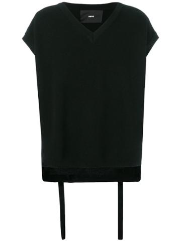 D By D Strap Detail T-shirt - Black