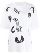 Marni Oversized Printed T-shirt - White