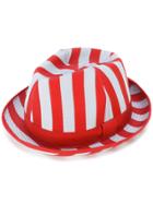 Comme Des Garçons Shirt Striped Hat - Red