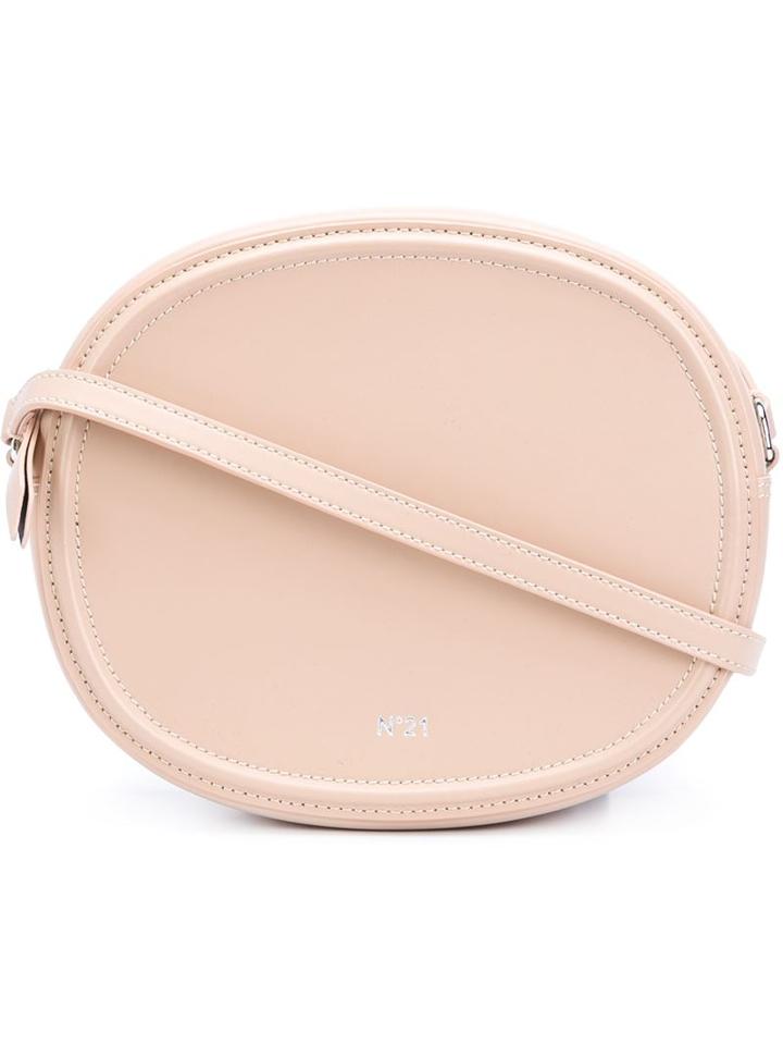 No21 Round Crossbody Bag, Women's, Nude/neutrals, Calf Leather