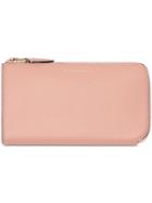 Burberry Two-tone Leather Ziparound Wallet And Coin Case - Pink