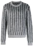 3.1 Phillip Lim Brushed Jacquard Sweater - Grey