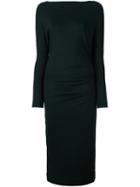 Vivienne Westwood Anglomania Longsleeved Fitted Dress, Women's, Size: Medium, Black, Spandex/elastane/viscose