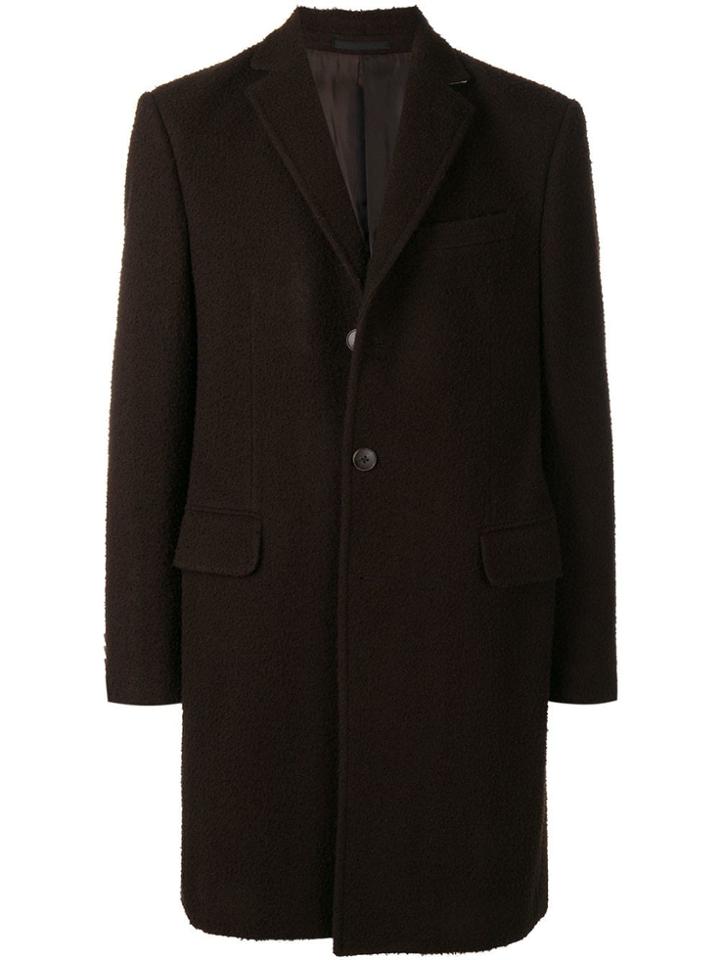 Z Zegna Boxy Single-breasted Coat - Brown