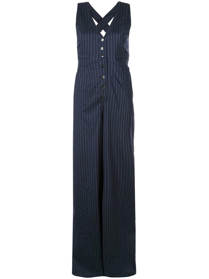 Racil Pinstripe Jumpsuit - Blue