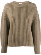 Brunello Cucinelli Ribbed Knit Sweater - Brown