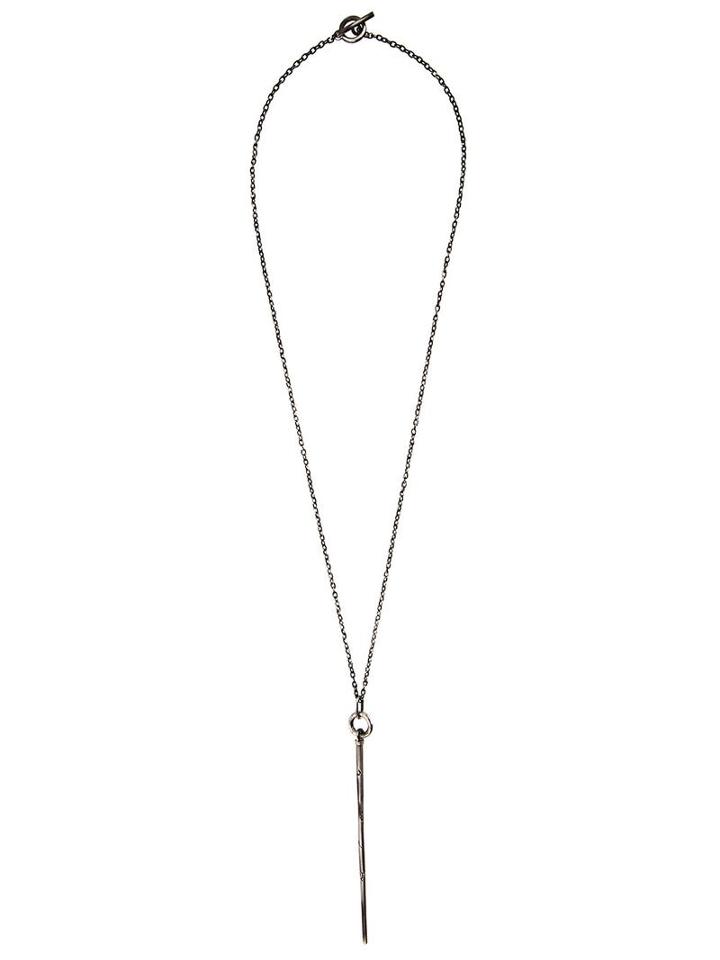 Henson Carved Spike Pendant Necklace, Adult Unisex, Metallic