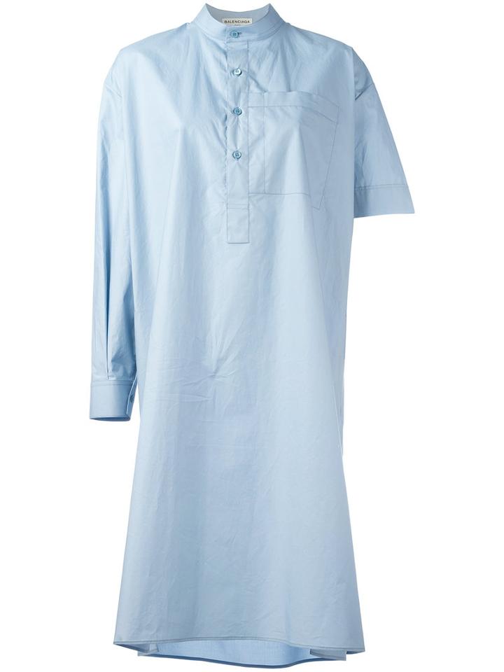 Balenciaga Shirt Dress, Women's, Size: 36, Blue, Cotton