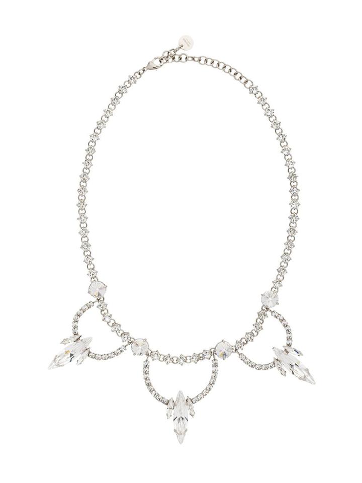Miu Miu Crystal Necklace - Metallic