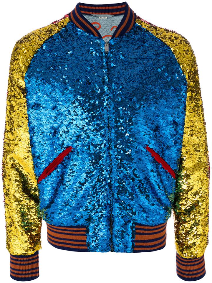 Gucci Sequin Bomber Jacket - Multicolour